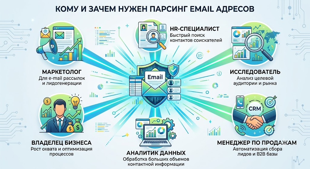 Парсинг e-mail адресов